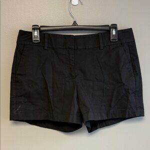Ann Taylor City Shorts Black Stretch Cotton Size 8 Tailored